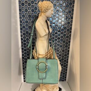 HOBO Elan Crossbody Bag in Seafoam Leather